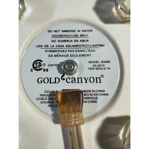 Gold Canyon Red Footed Pedestal Candle Wax Pod Electric Warmer with Timer - Picture 7 of 8